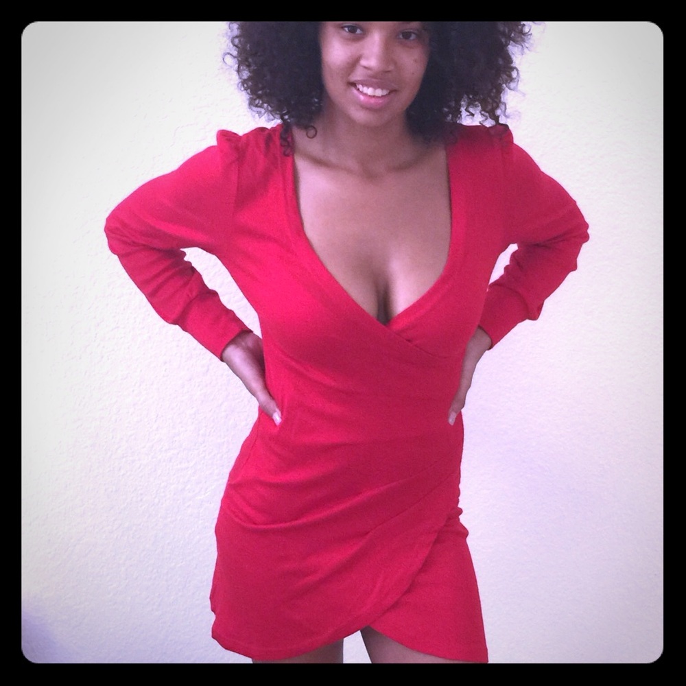 Valentine date night Red Mini dress